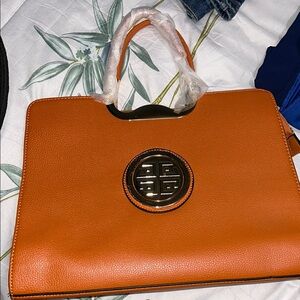 Elegant Orange Handbag